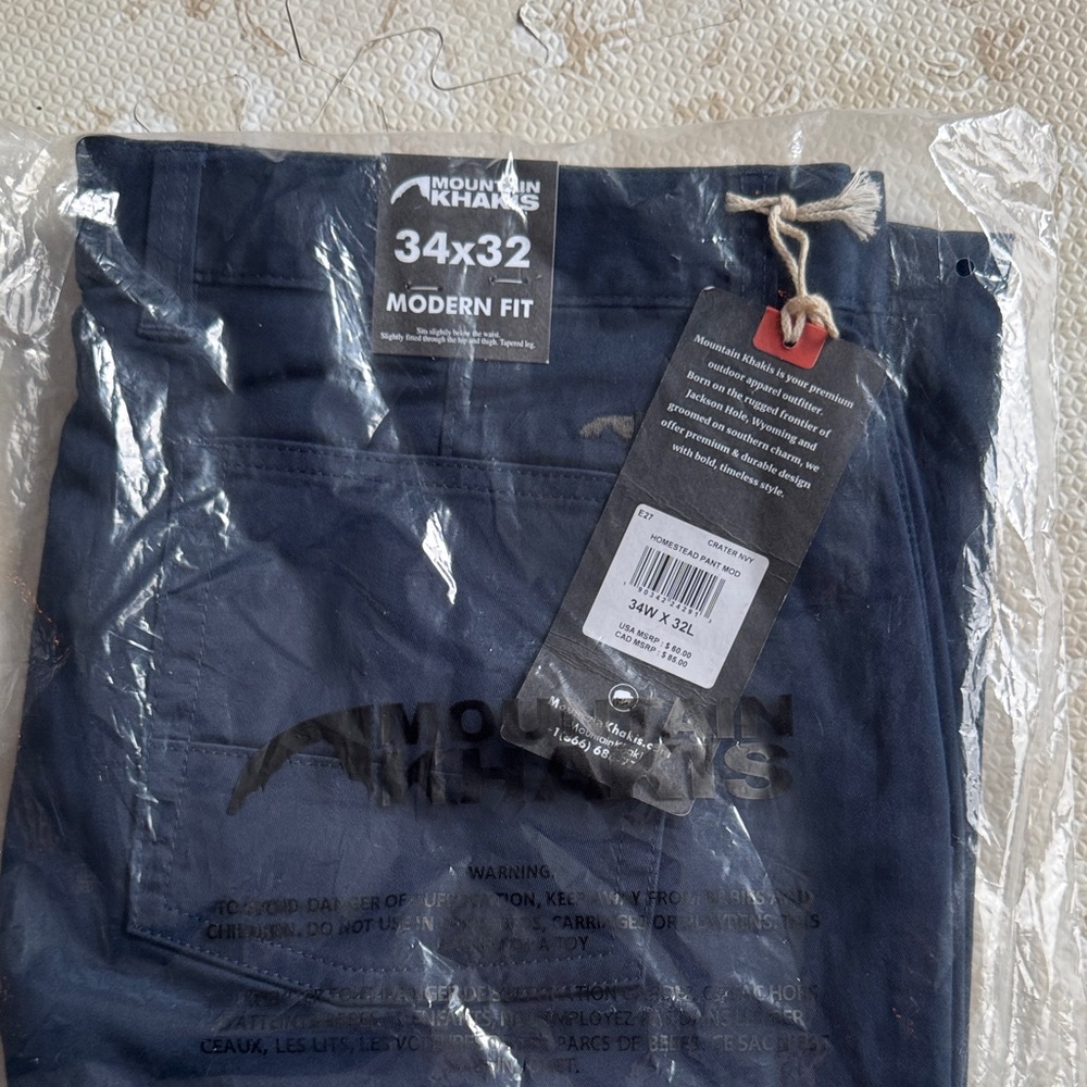 Mountain Khaki Homestead Chino Pant in Crater Navy